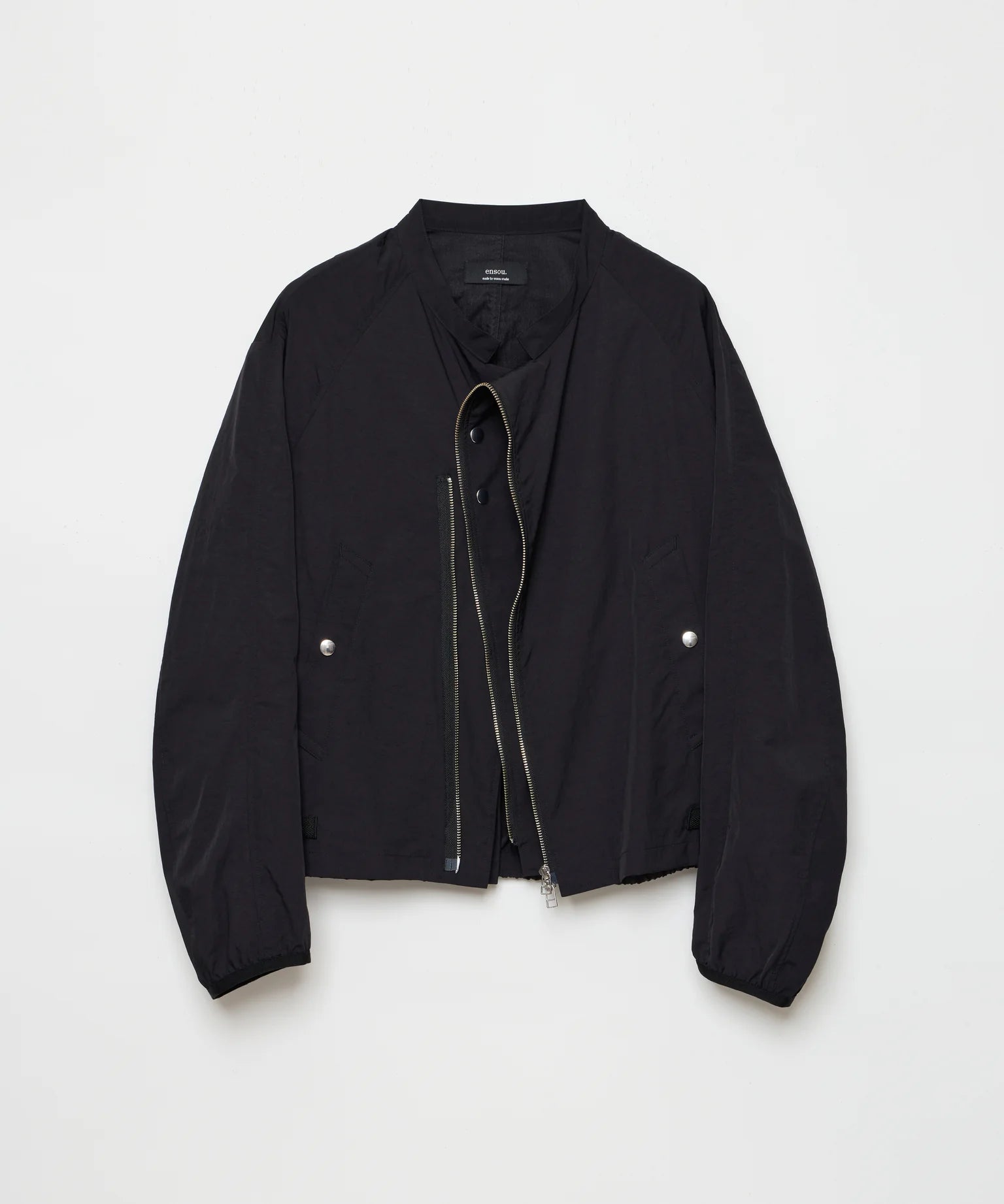 ensou. (エンソウ) / Long Zip Racing Jacket Black | 正規 about 福岡 