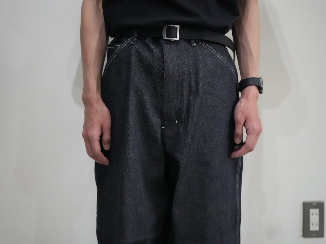 BISOWN PAINTER DENIM INDIGO RIGID｜軽やかさと上品さを兼ね備えたワイドデニム
