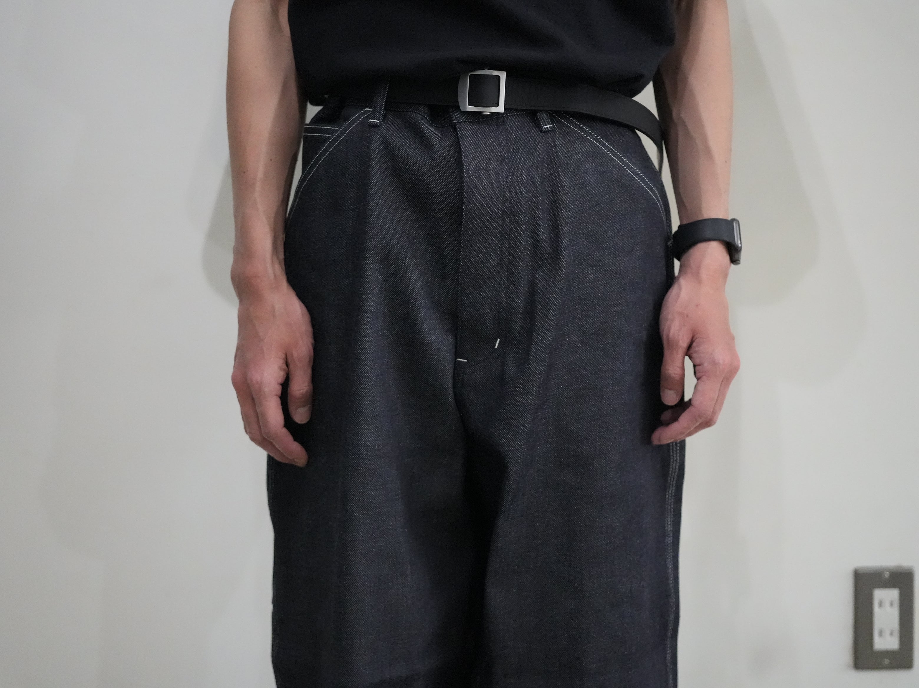 BISOWN PAINTER DENIM INDIGO RIGID｜軽やかさと上品さを兼ね備えたワイドデニム