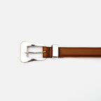 ITTI (イッチ) / Metal by The Letters SLIM WESTERN BELT STNB Brown
