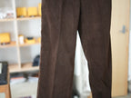 BISOWN ( ビソウン ) / MIXED-WALE CORDUROY NOTUCK SLACKS BROWN