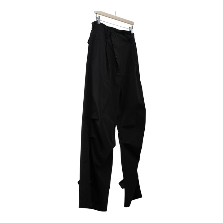 ensou. Double Front Derby Pants a. Black