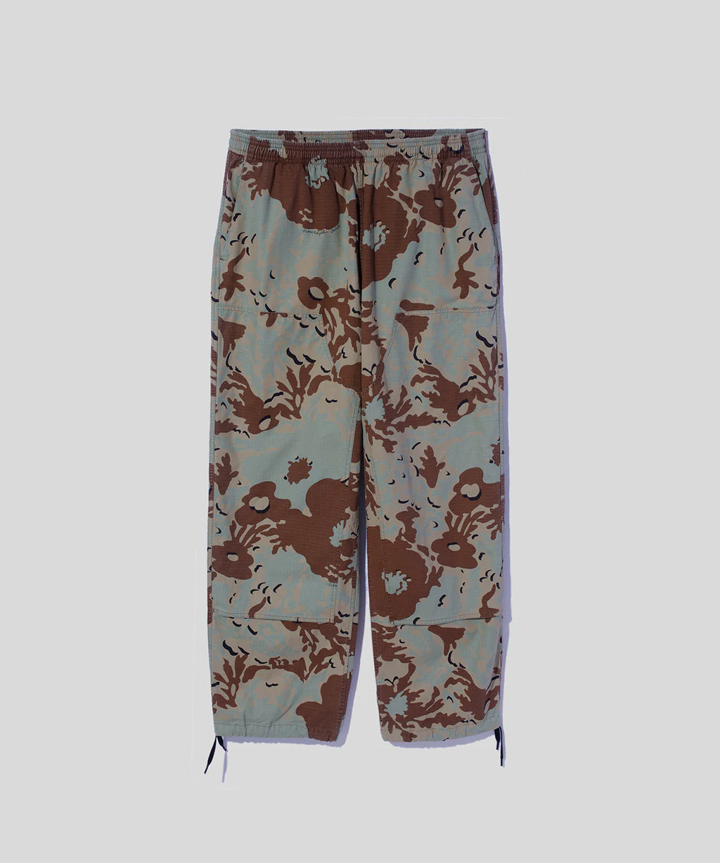 NOMA RHYTHM TEXTILE (ノーマ) / CAMO FLOWER DOUBLE KNEE PANTS