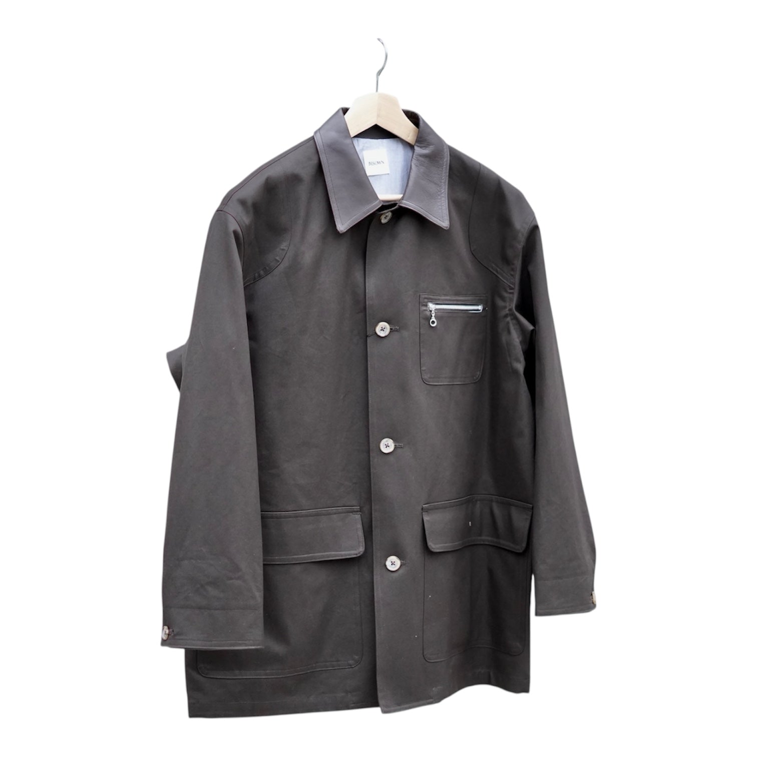 BISOWN (ビソウン) / COTTON GABA HUNTING JACKET MAROON – about-fukuoka