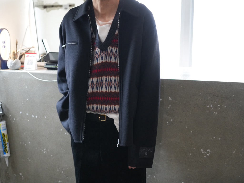 MM6 maison margiela ( エムエムシックス ) / Double Face Wool Zip Blouson Black