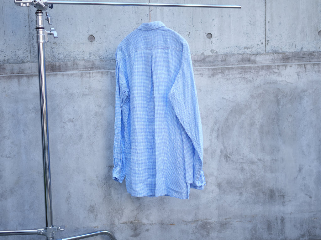 ensou. (エンソウ) / Ribbon Shirts b pale blue Gingham