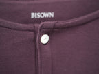 BISOWN ( ビソウン ) / Co Ca HENRY NECK CUT&SEWN PURPLE BROWN