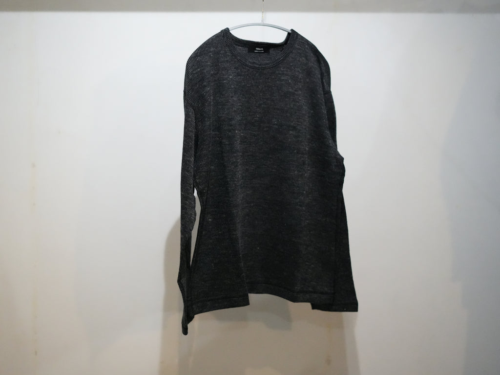 ensou. (エンソウ) / D-shaped Long Sleeve Tee a.Black