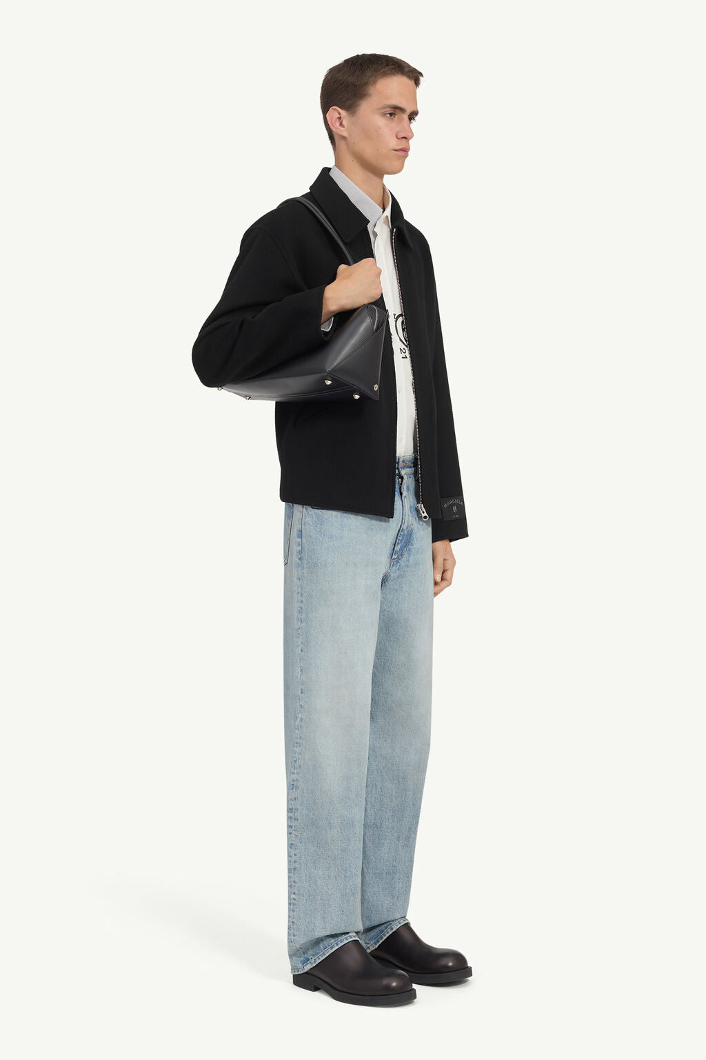 MM6 maison margiela ( エムエムシックス ) / Double Face Wool Zip Blouson Black