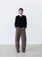 Observe (オブサーブ) / Twisted cambia denim pants Taupe