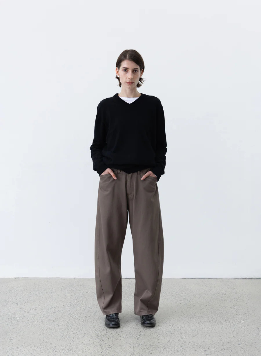 Observe (オブサーブ) / Twisted cambia denim pants Taupe