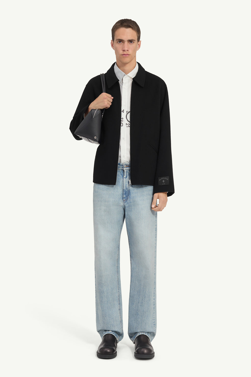 MM6 maison margiela ( エムエムシックス ) / Double Face Wool Zip Blouson Black