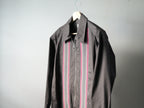 mando (マンド) / Front Zip Rib Panel Shirt