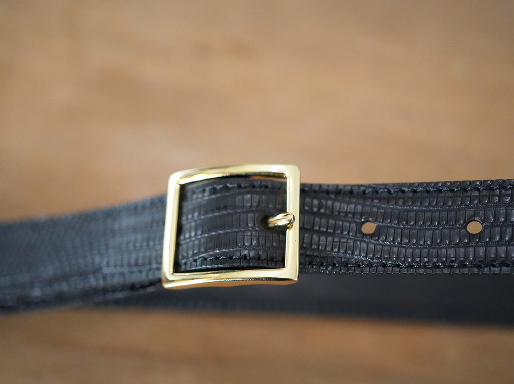 BISOWN ( ビソウン ) / LIZARD CLASSIC SQUARE BELT BLACK