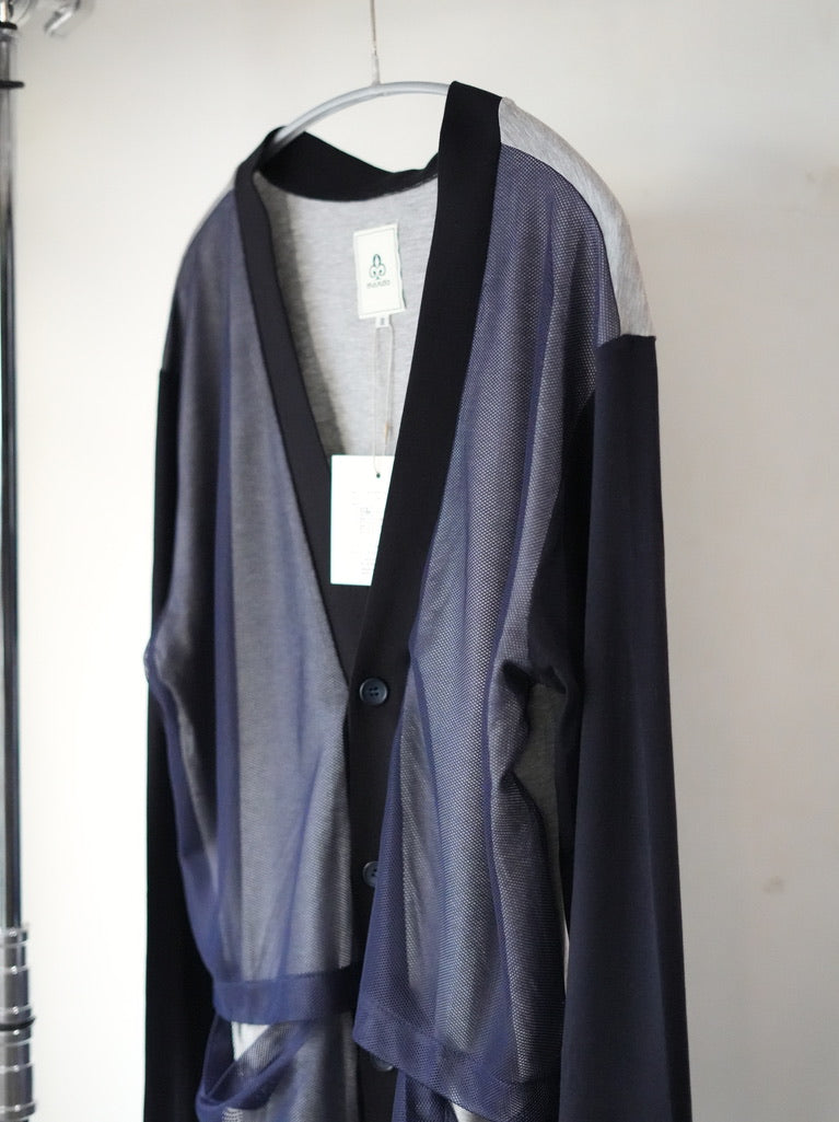 mando (マンド) / mesh panel cardigan