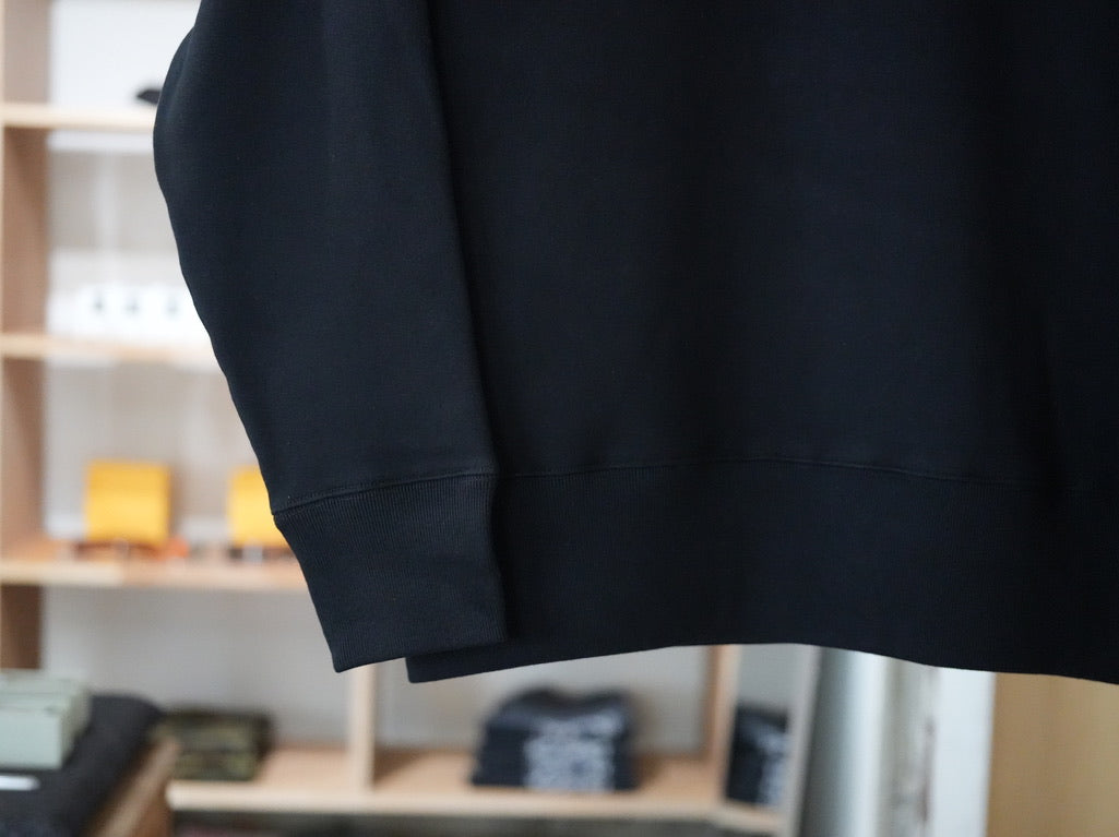 New Western Manner / Square neck sweat Black