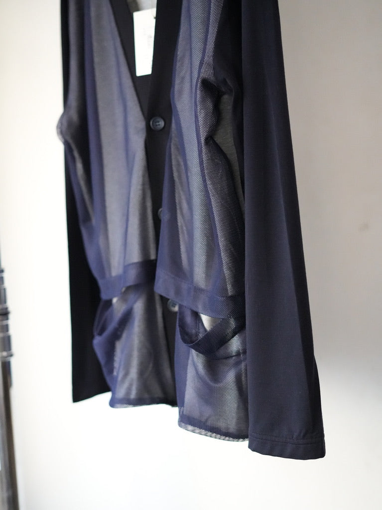 mando (マンド) / mesh panel cardigan