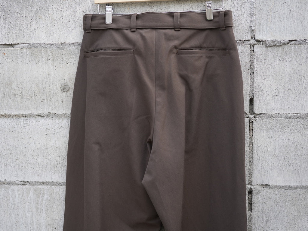 BISOWN ( ビソウン ) / WOOL COTTON BELTED PANTS KHAKI