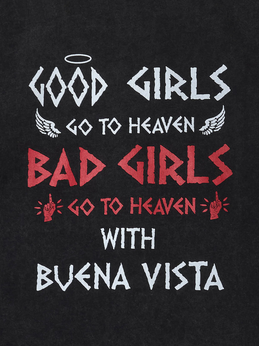 BUENA VISTA (ブエナビスタ) / Good girl bad girl pigment L/S tee