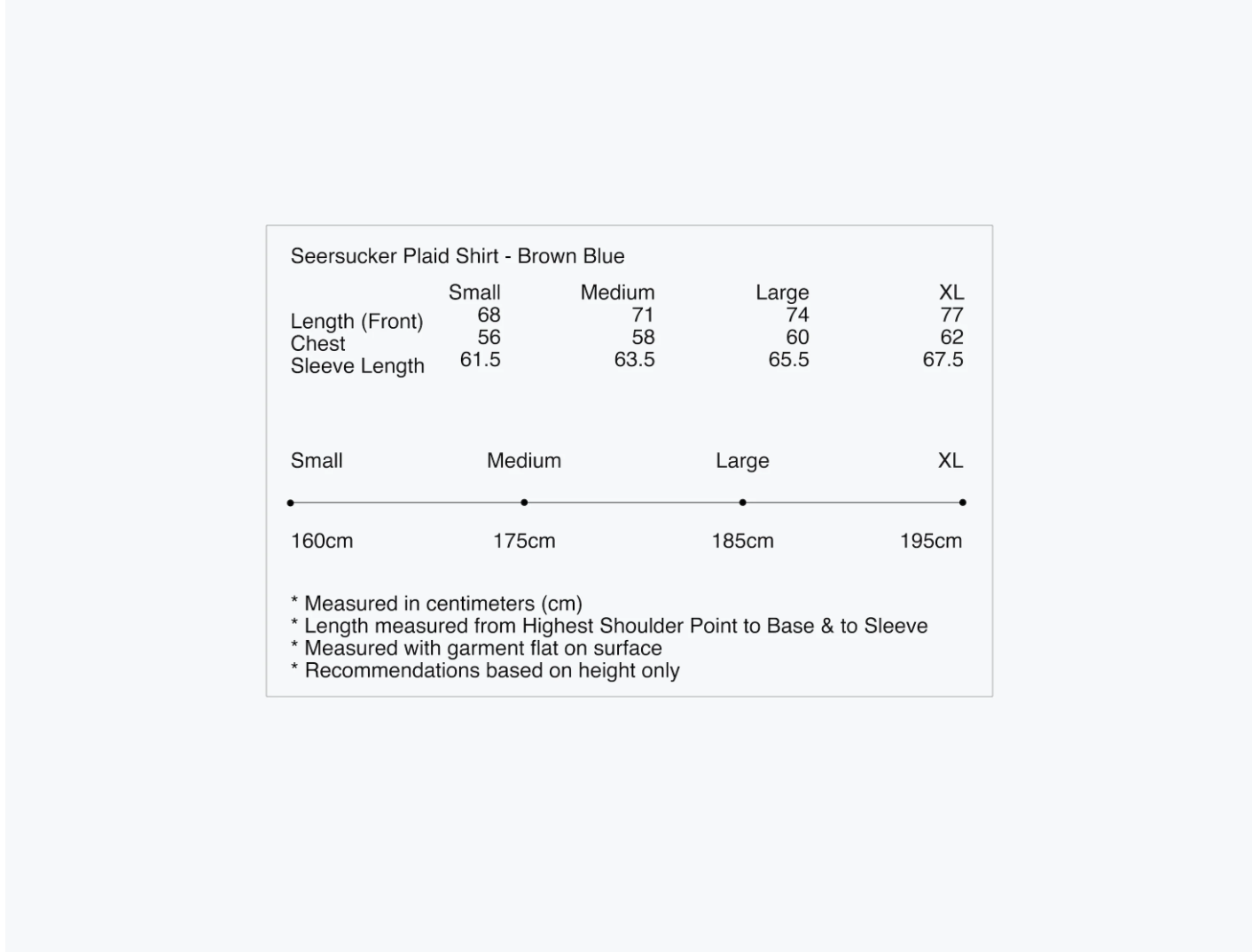 Observe (オブサーブ) / Seersucker Plaid Shirt Brown Blue