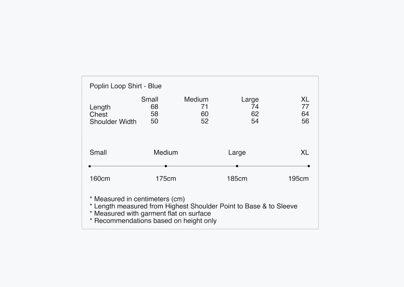 Observe (オブサーブ) / loop Shirts Blue