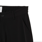 SISE (シセ) / WIDE STRAIGHT PANTS (TWILL TWIMY) BLACK