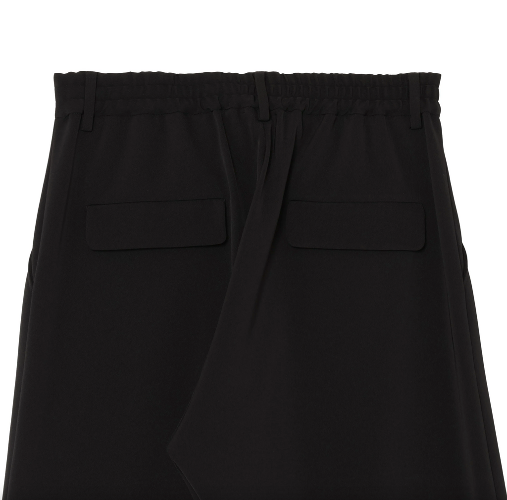 SISE (シセ) / WIDE STRAIGHT PANTS (TWILL TWIMY) BLACK