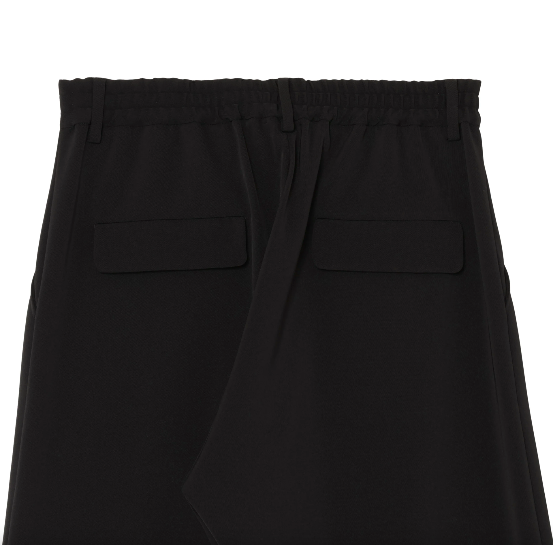 SISE (シセ) / WIDE STRAIGHT PANTS (TWILL TWIMY) BLACK