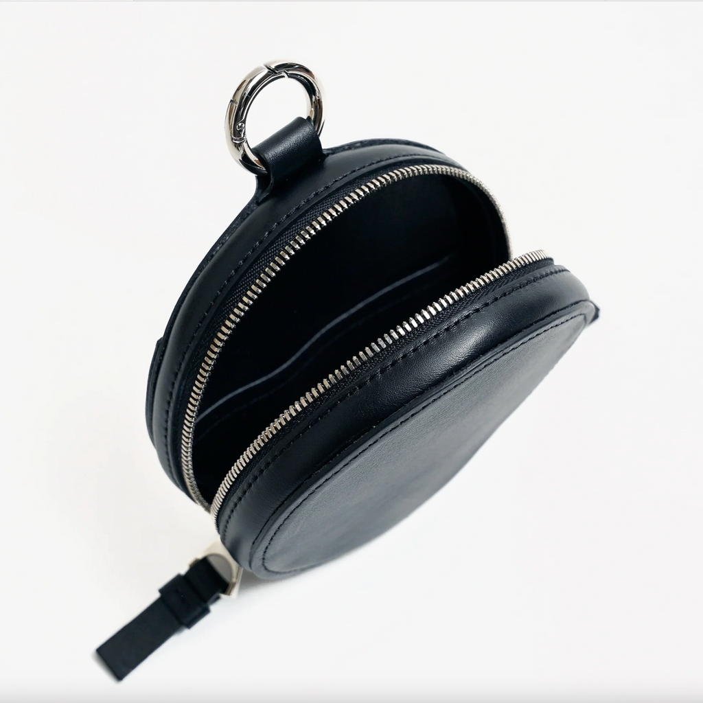 ITTI (イッチ) / CIRCLE MINI BAG – RAPTO FLEX Black レザーミニバッグ