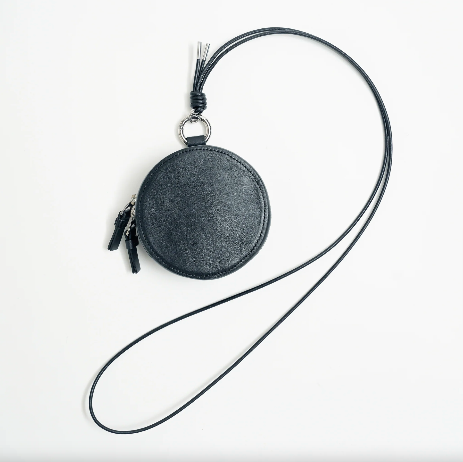 ITTI (イッチ) / CIRCLE MINI BAG – RAPTO FLEX Black レザーミニバッグ