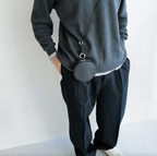 ITTI (イッチ) / CIRCLE MINI BAG – RAPTO FLEX Black レザーミニバッグ