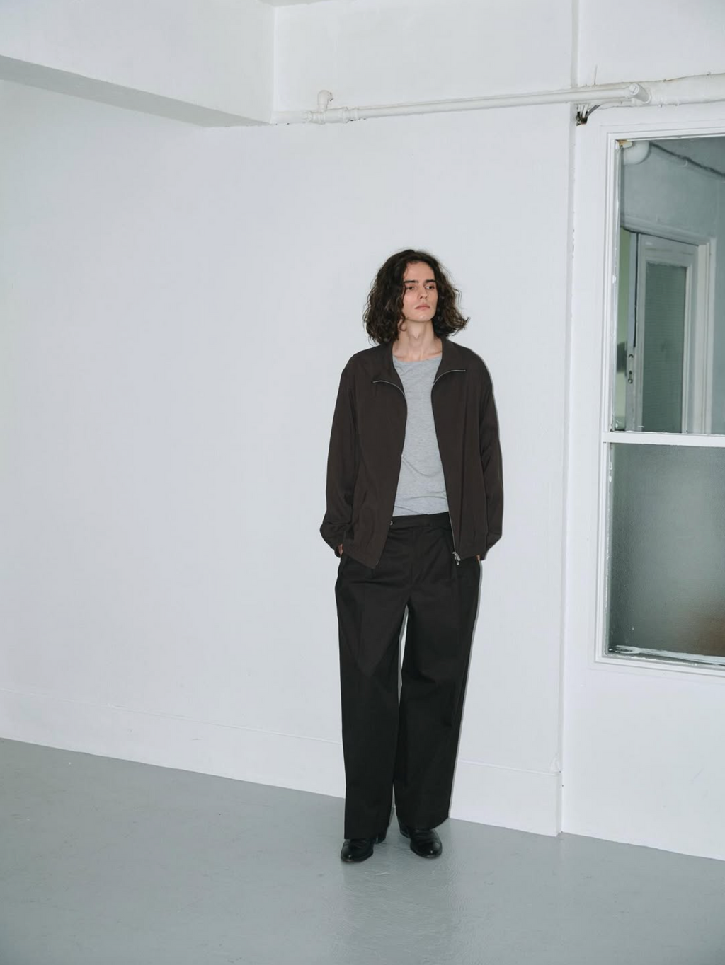 BISOWN (ビソウン) / 120/2 COTTON CREWNECK TEE TOP GRAY