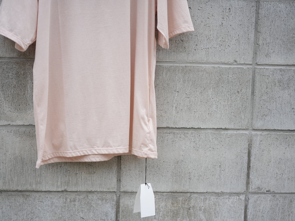 BISOWN (ビソウン) / 120/2 COTTON CREWNECK TEE SMOKE PINK