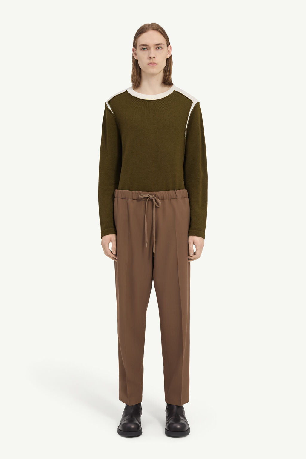 MM6 Maison Margiela (エムエムシックス) / Wool Blend Trousers Gry