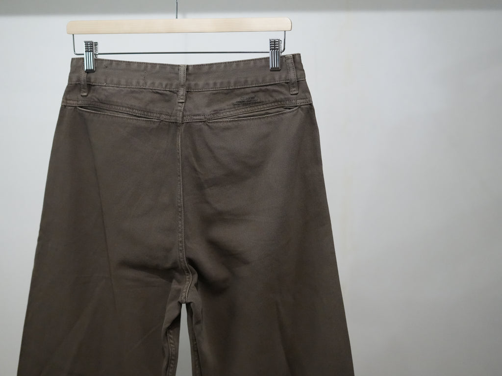 Observe (オブサーブ) / Twisted cambia denim pants Taupe