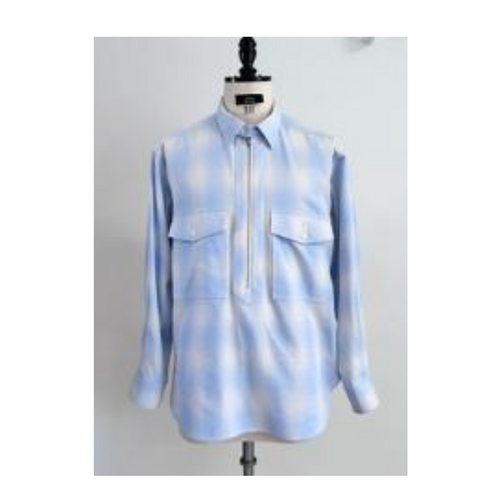 ensou. Half-zip shirts Sonic Blue