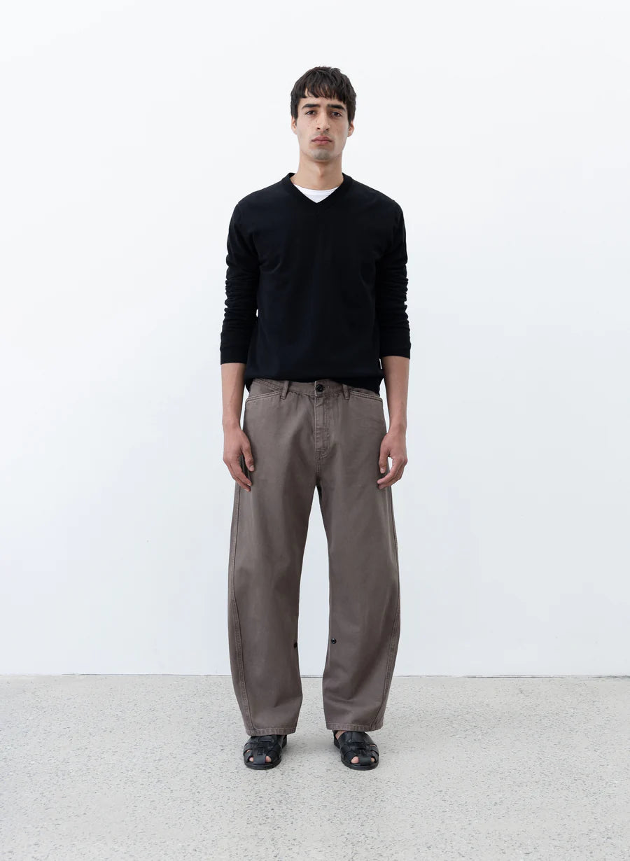 Observe (オブサーブ) / Twisted cambia denim pants Taupe