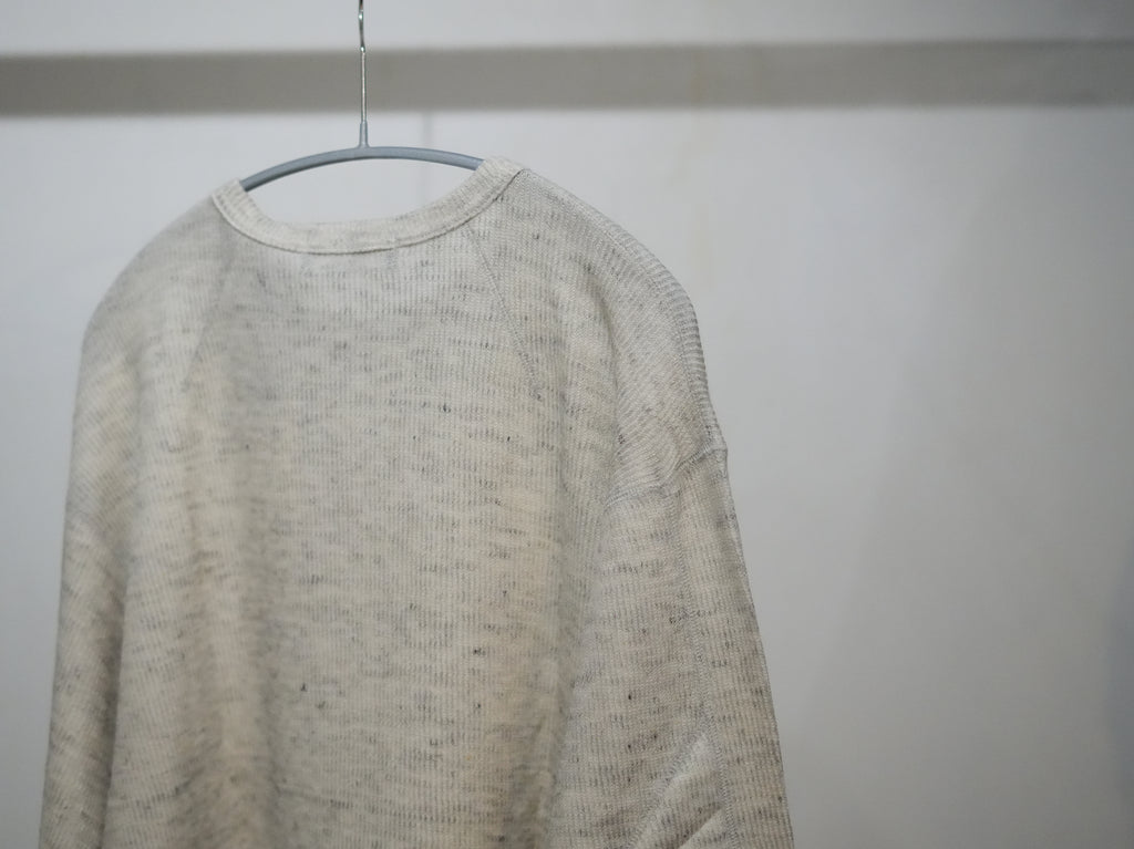 ensou. (エンソウ) / D-shaped Ling Sleeve Tee a.Oatmeal