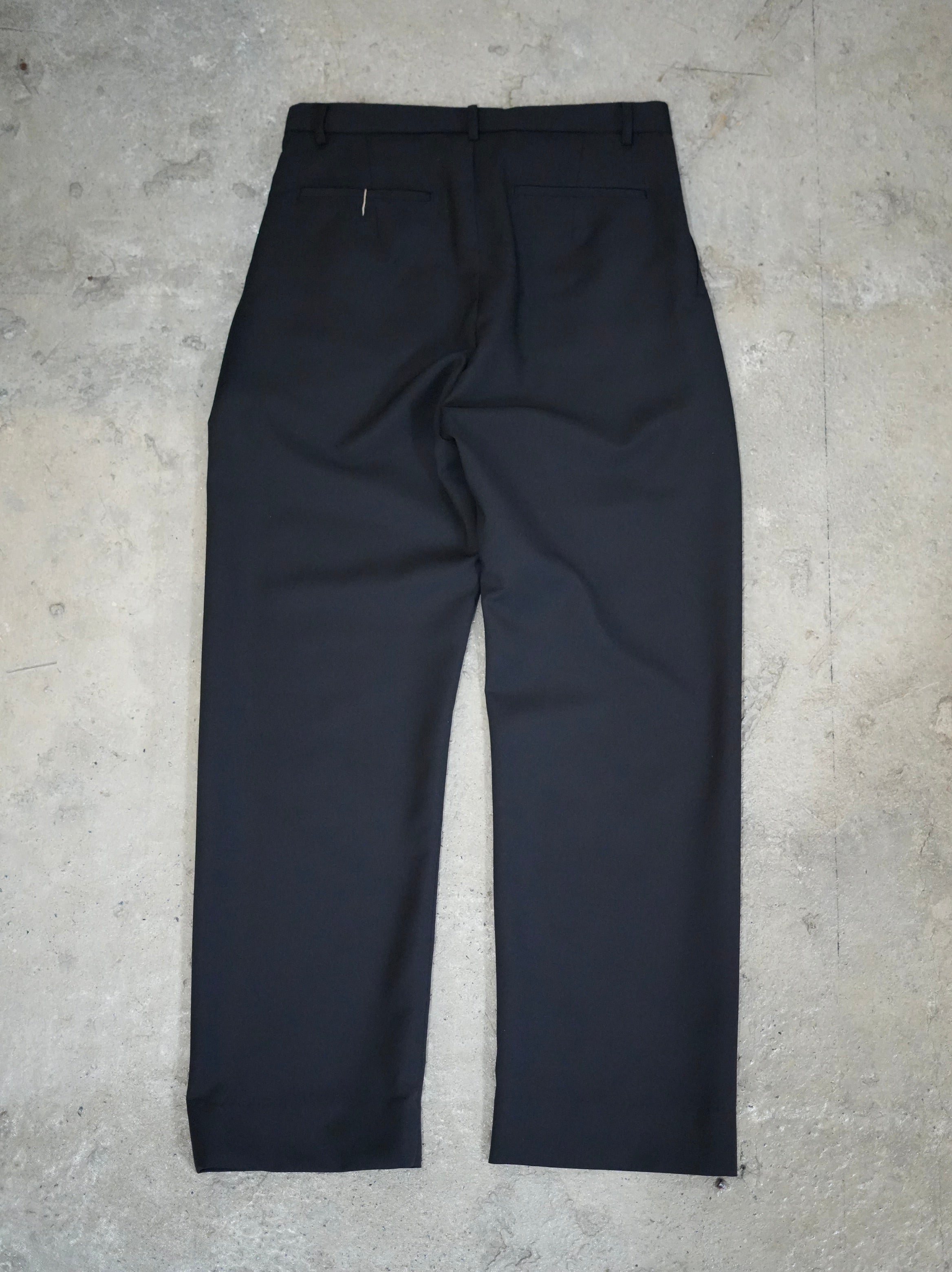 mando (マンド) wool mohair 2-tuck semi-wide pants