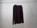 BISOWN ( ビソウン ) / Co Ca HENRY NECK CUT&SEWN PURPLE BROWN