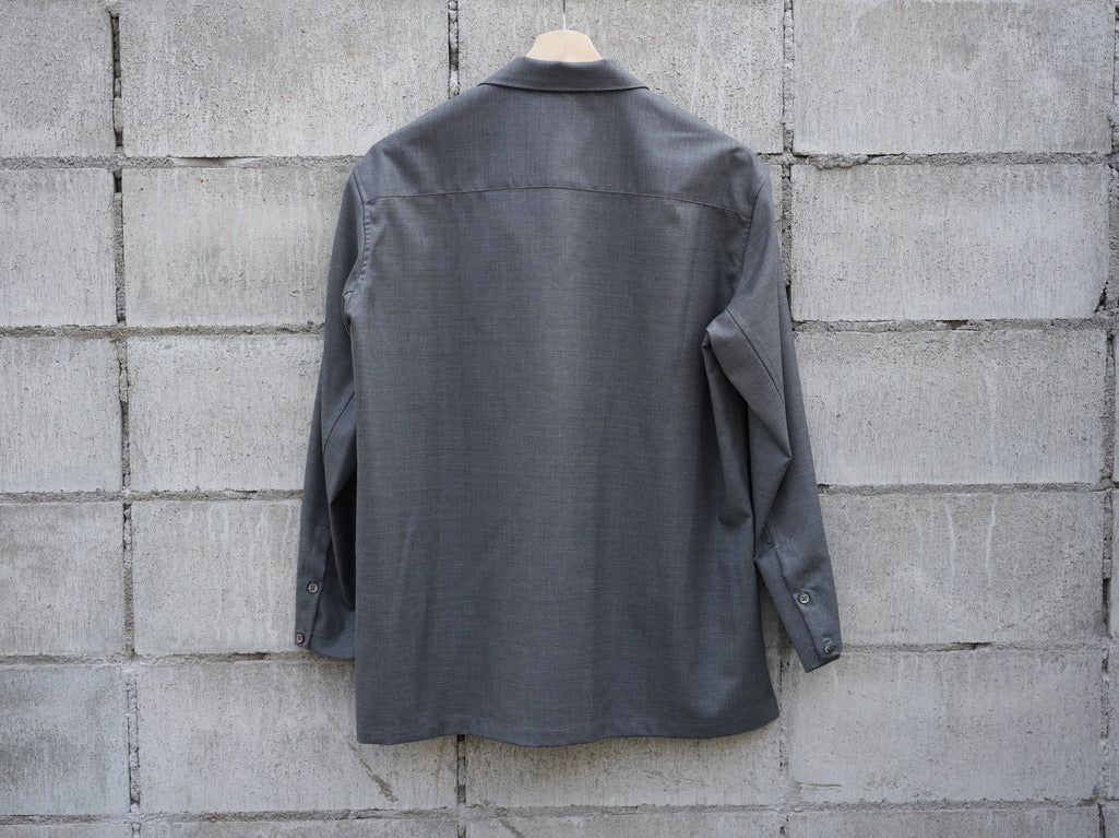 BISOWN ( ビソウン ) / BRITISH CLASSIC WOOL STITCH SHIRTS GRAY