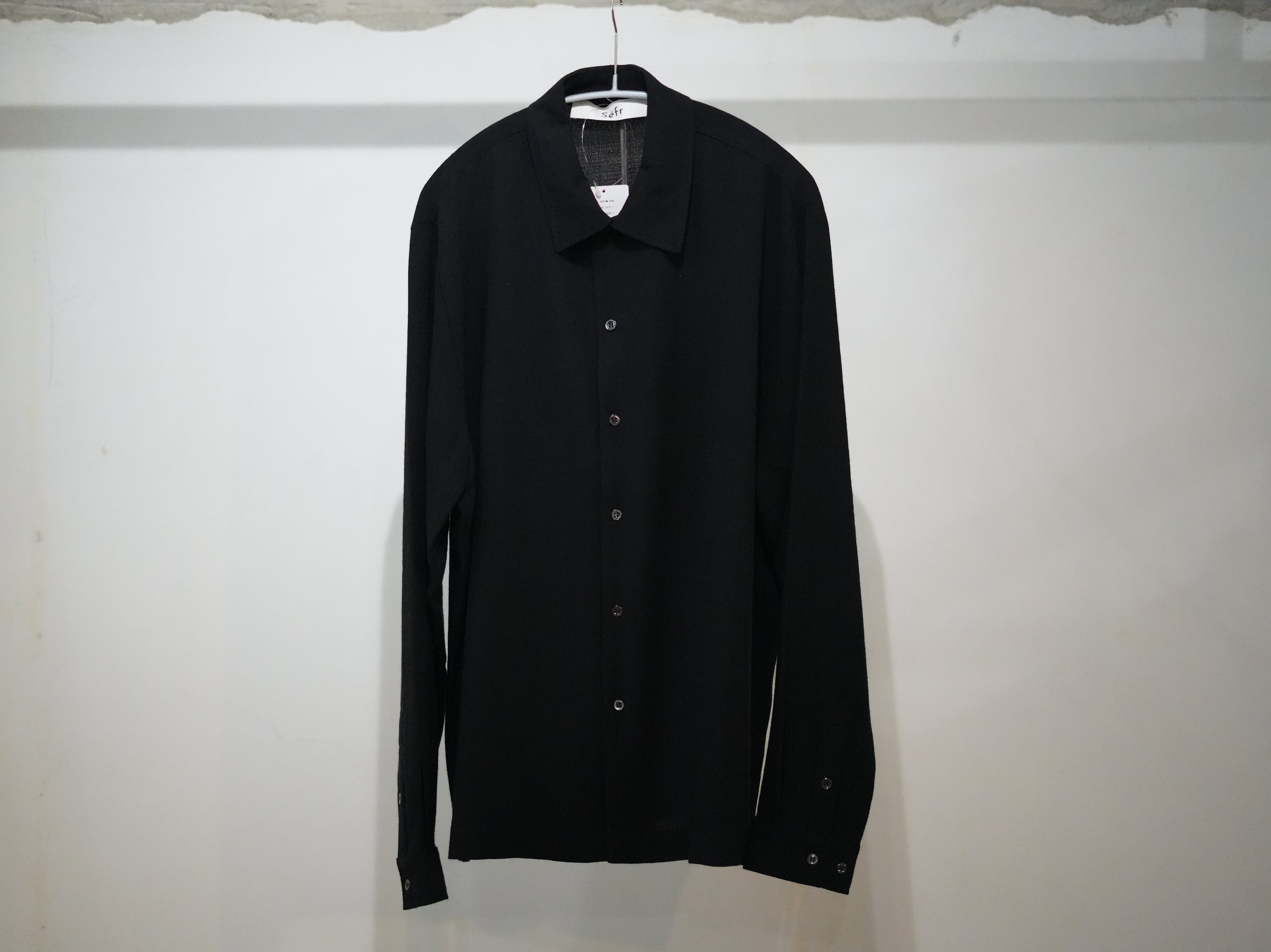 Sefr (セファー) / SENSE shirts Black crepe