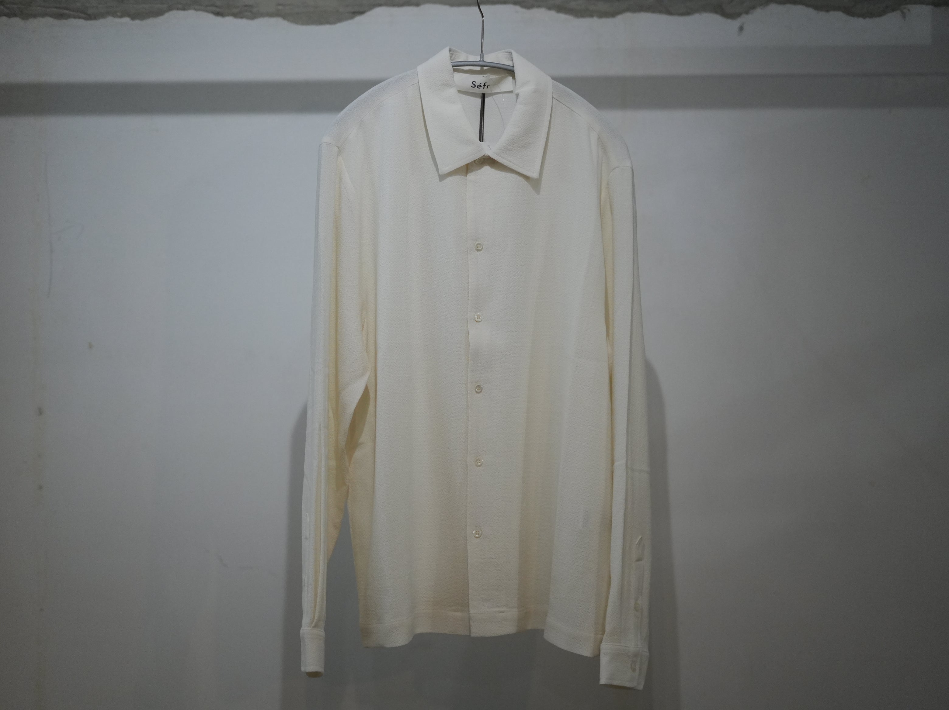 Séfr (セファー) / SENSE Shirt White Crepe｜about 福岡 – about-fukuoka