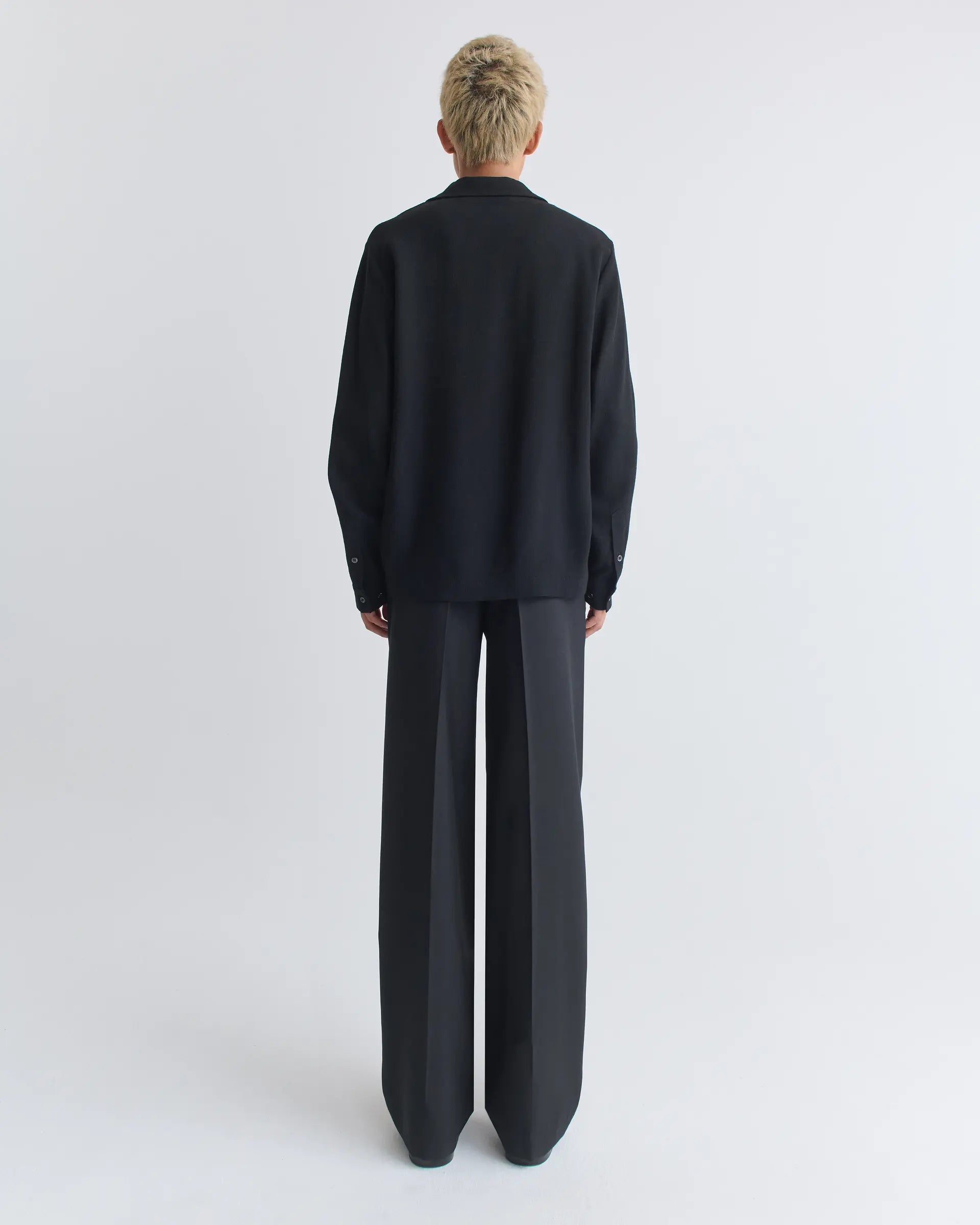 Sefr (セファー) / SENSE shirts Black crepe