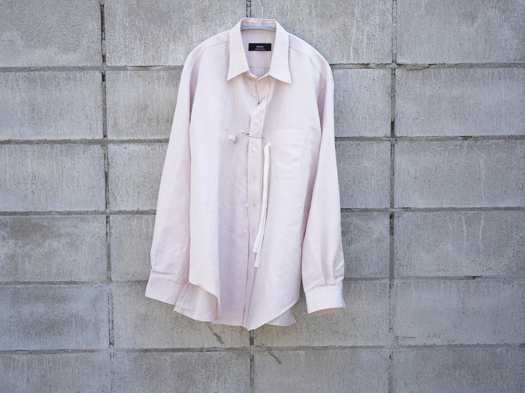 ensou. Ribbon shirts Dust Pink 4