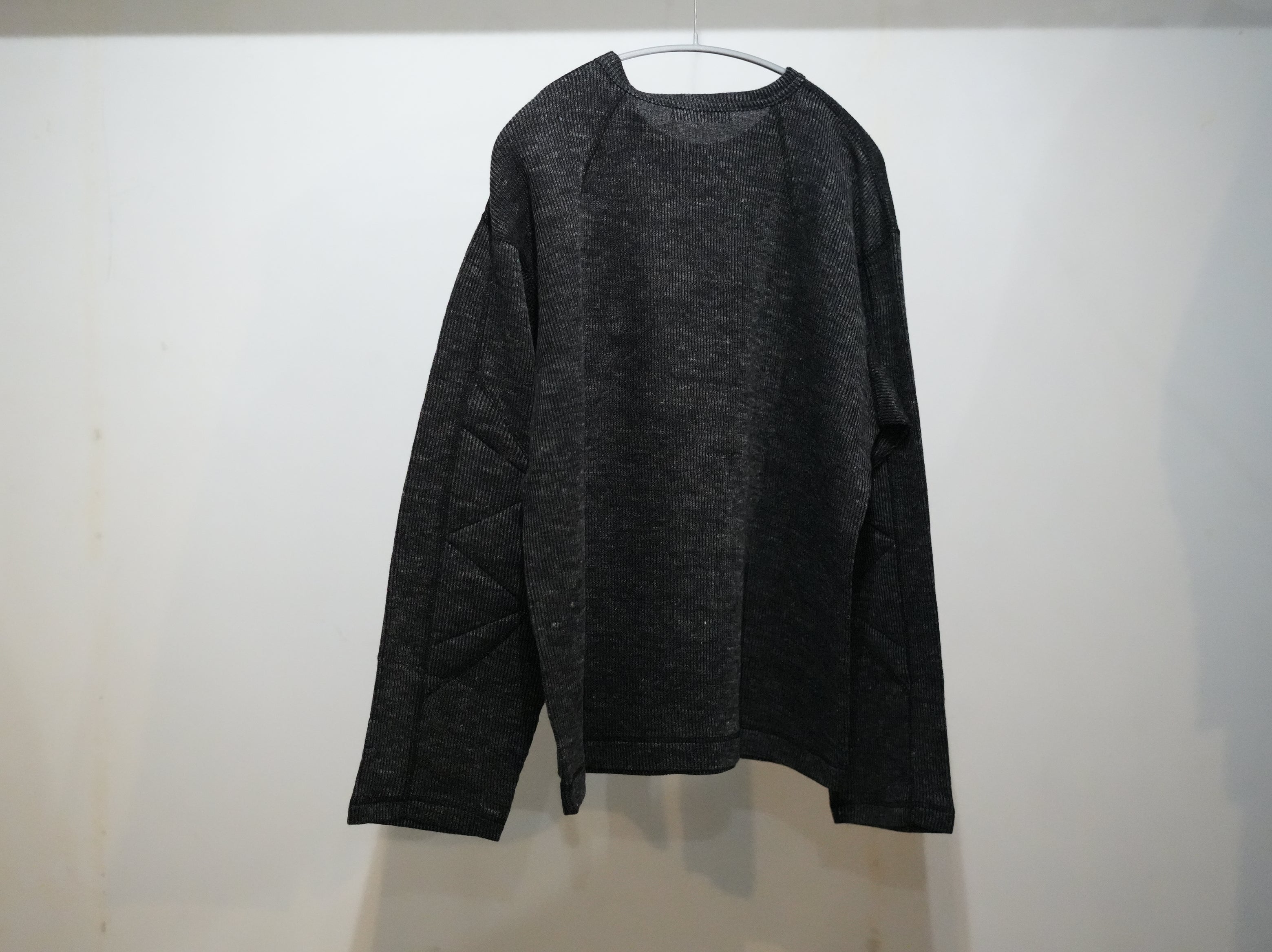 ensou. (エンソウ) / D-shaped Long Sleeve Tee a.Black