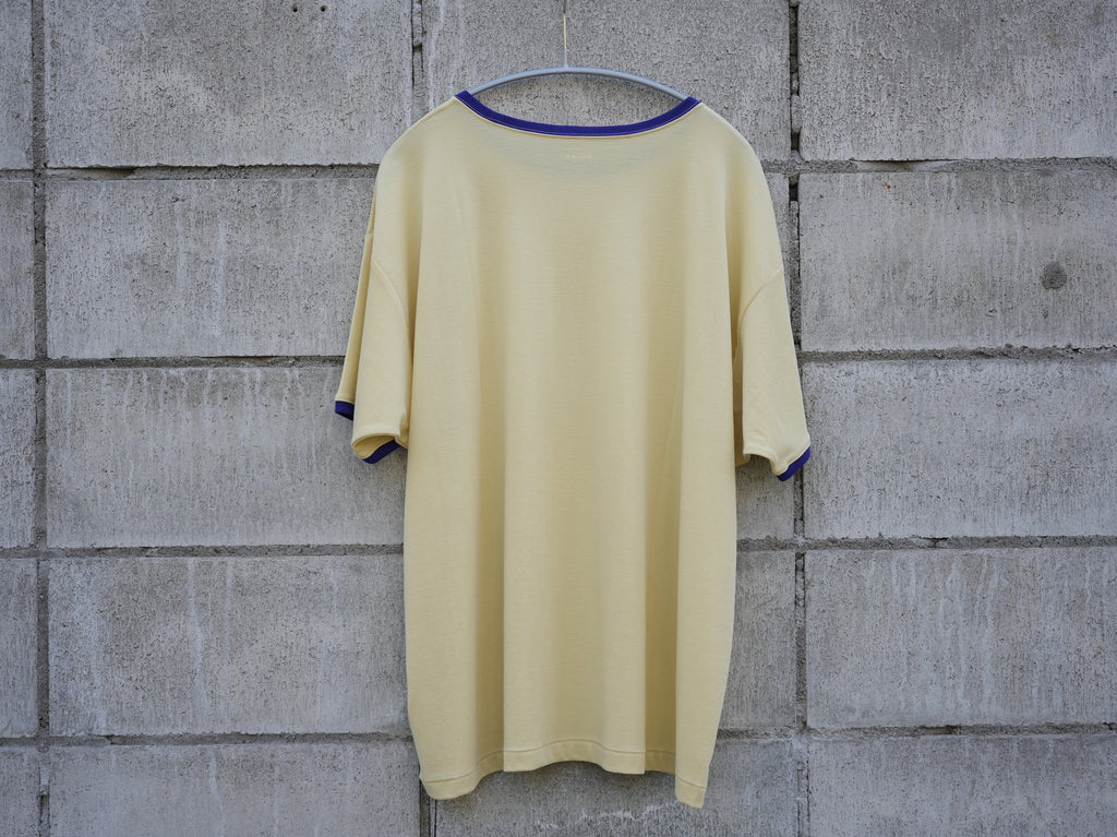 BISOWN (ビソウン) / PIMA MOKLODI RINGER TEE YELLOW × BLUE