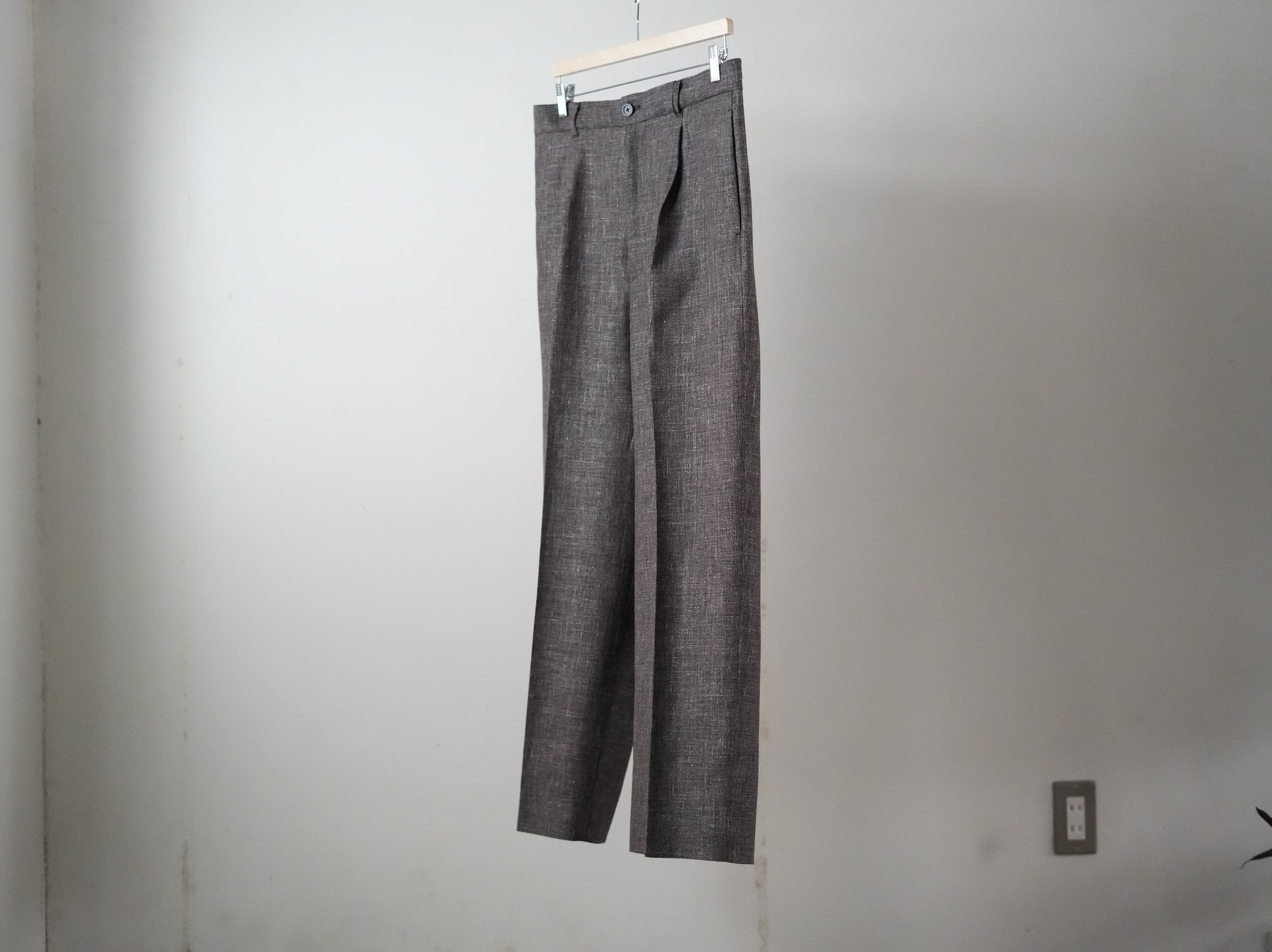 BISOWN (ビソウン) / WOOL LINEN 1TUCK SLACKS
