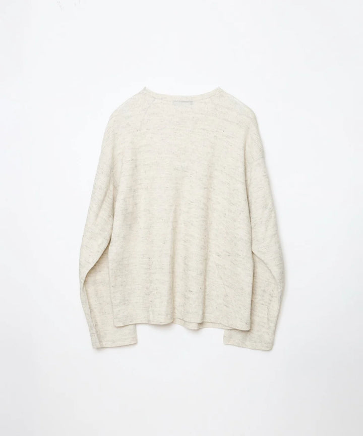 ensou. D-shaped Ling Sleeve Tee a.Oatmeal 2