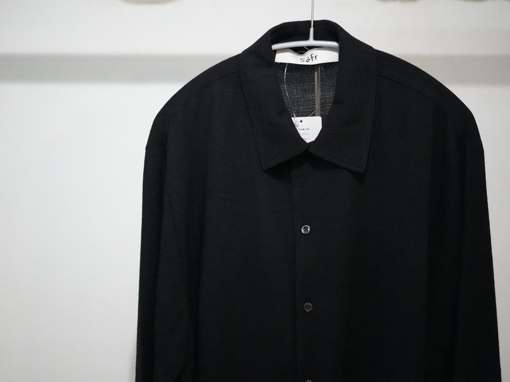 Sefr (セファー) / SENSE shirts Black crepe